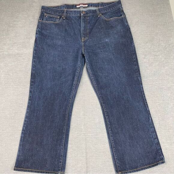 Tommy Hilfiger Dark Denim Bootcut Jeans Men’s Size 40x29 - Picture 1 of 13